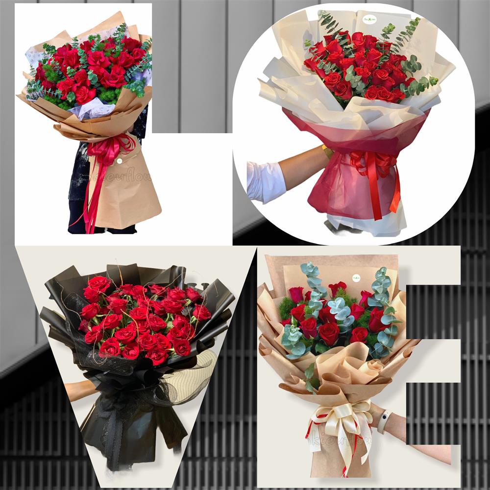 một số kiểu mẫu hoa tặng người thương nhân dịp valentine