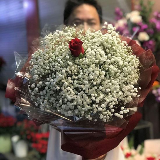 Bó hoa baby trắng - HB45