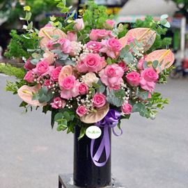 Bình hoa hồng, hồng môn - BI11