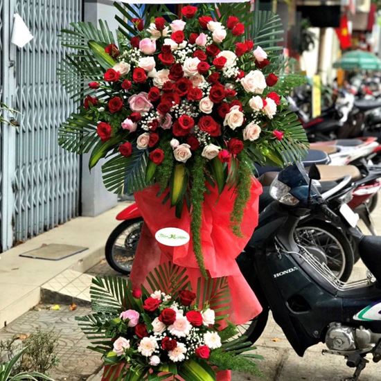 Kệ hoa hồng kem, hồng đỏ- KH11