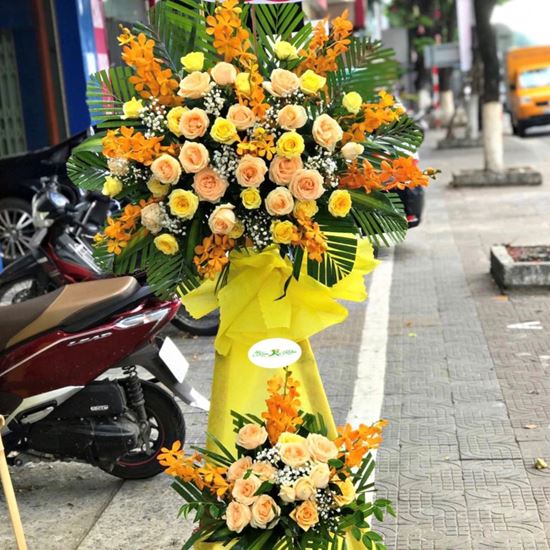 Kệ hoa hồng , lan vàng- KH26