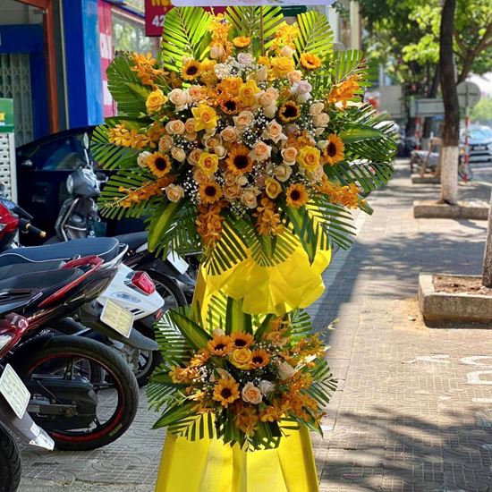 Kệ hoa hướng dương, lan vàng- KH28