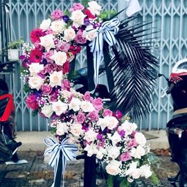 Kệ hoa viếng hoa hồng- KV02