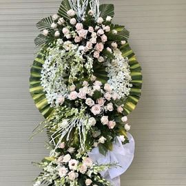 Vòng hoa viếng hoa hồng- KV11