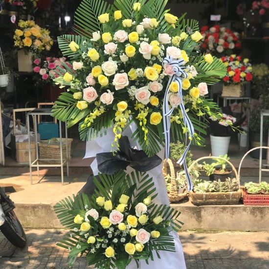 Kệ hoa viếng hoa hồng- KV13