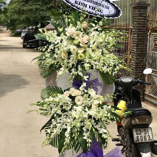 Kệ hoa viếng 2 tầng- KV30