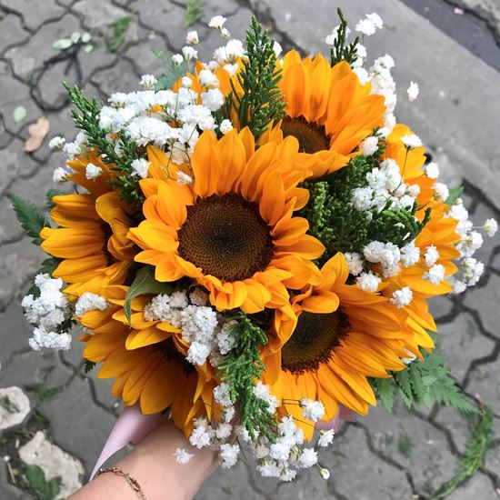 Bó hoa cưới hướng dương- HC12