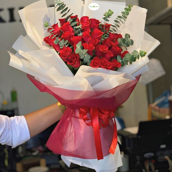 Bó hoa hồng đỏ-HB82