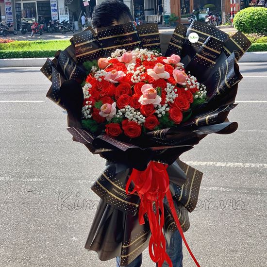 Bó hoa cam đỏ, julietcam-HB107