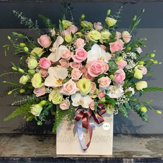 Hoa lẵng hồ điệp,cát tường xanh-HG136