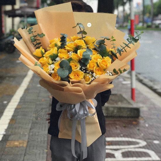 Bó hoa hồng vàng-HB114