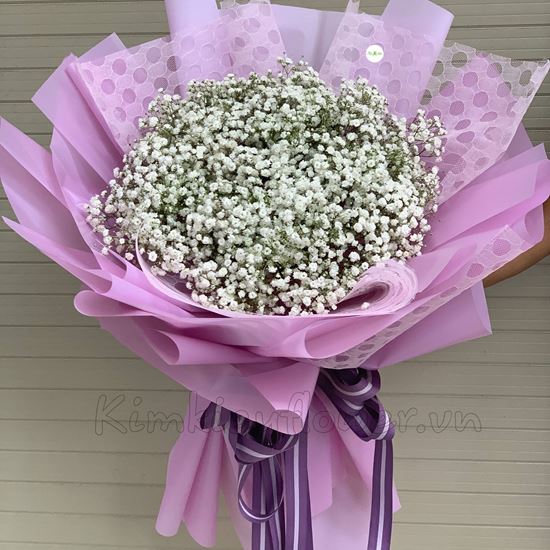 Bó hoa baby trắng-HB116