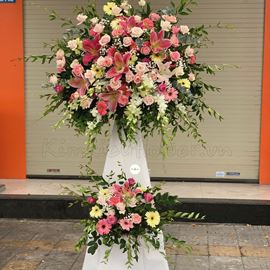 Kệ hoa ly, hồng -KH35