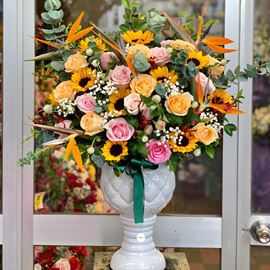 Bình hoa hướng dương,thiên điểu-BI45