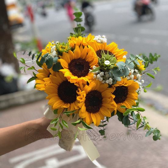 Bó hoa cưới hướng dương-HC15