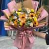 Bó hoa hướng dương, thanh liễu-HB123