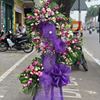 Vòng hoa viếng hồng tím, lan tím - KV56