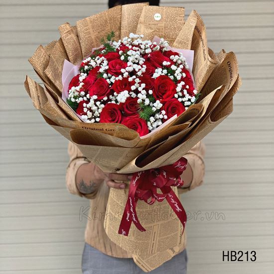 Bó hoa hồng đỏ - HB213