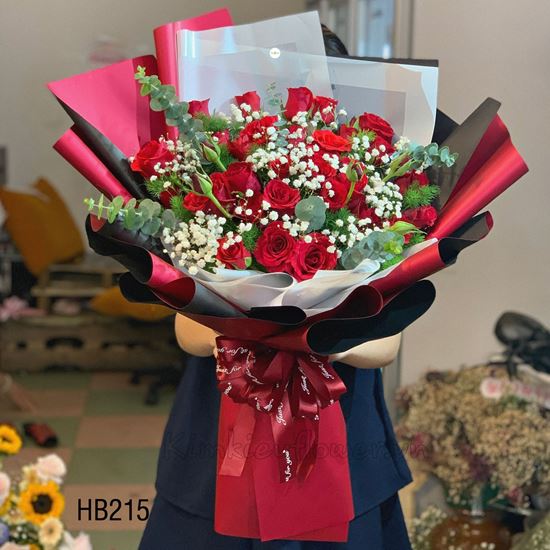 Bó hoa hồng đỏ - HB215