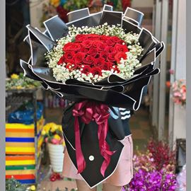 Bó hoa hồng đỏ - HB268