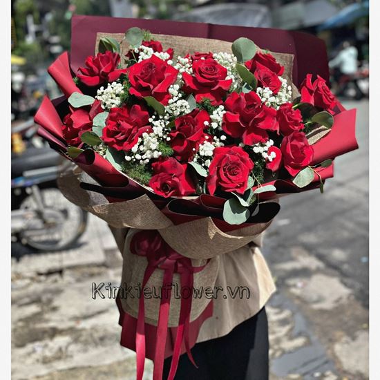Bó hoa hồng đỏ - HB400