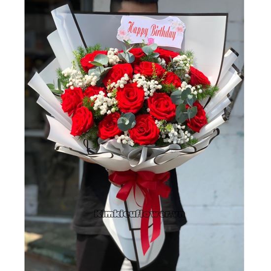 Bó hoa hồng đỏ - HB416