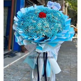 Bó hoa baby xanh dương SIZE LỚN - HB491