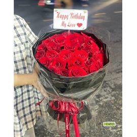 Bó hoa hồng đỏ - HB522