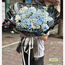 Bó hoa hồng xanh - HB535