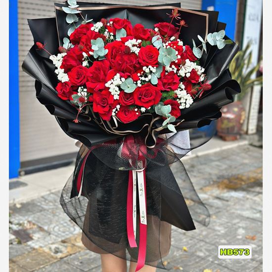 Bó hoa hồng đỏ - HQ573