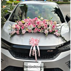 Xe hoa cưới tone hồng - HC87