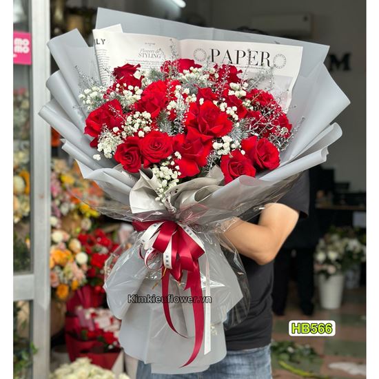 Bó hoa hồng đỏ - HV566