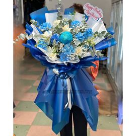 Bó hoa tone xanh dương  - HB586