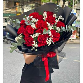 Bó hoa hồng đỏ - HB598