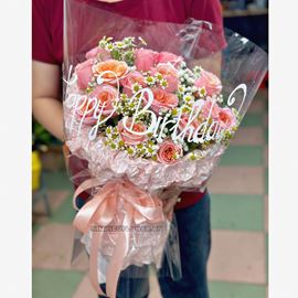 Bó hoa victor hồng - HB624