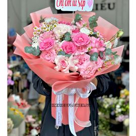 Bó hoa tone hồng - HB634
