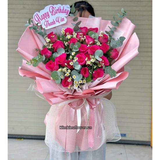 Bó hoa hồng Pink Ploy - HB866