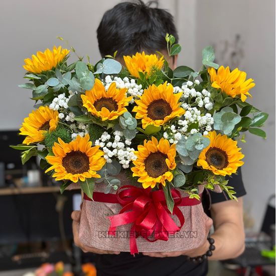 GIỎ HOA HƯỚNG DƯƠNG - PN55