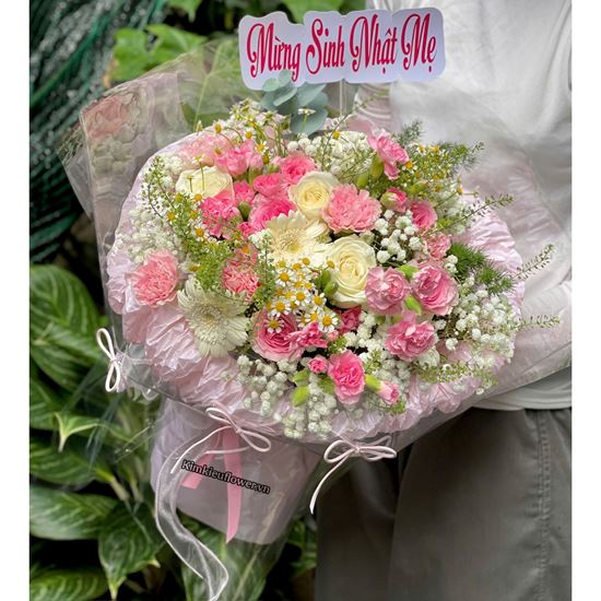 Bó hoa tone hồng - PN75