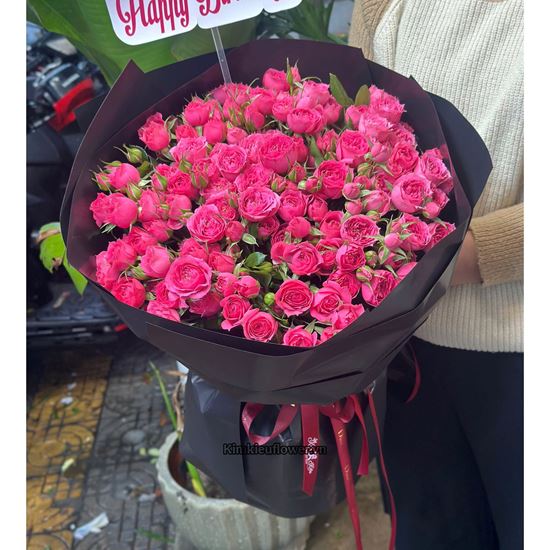 Bó hoa chúc mừng hồng chùm Sophia - HB1053