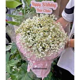 Bó hoa chúc mừng hoa baby mix cúc tana - HB1056