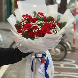 Bó hoa hồng đỏ - HB136