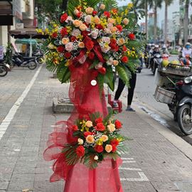 Kệ hoa lan vũ nữ, hoa hồng- KH37