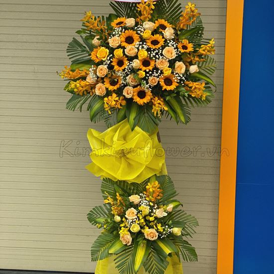 Kệ hoa hướng dương, hoa hồng- KH43