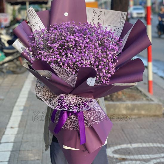 Bó hoa baby tím -HB146 