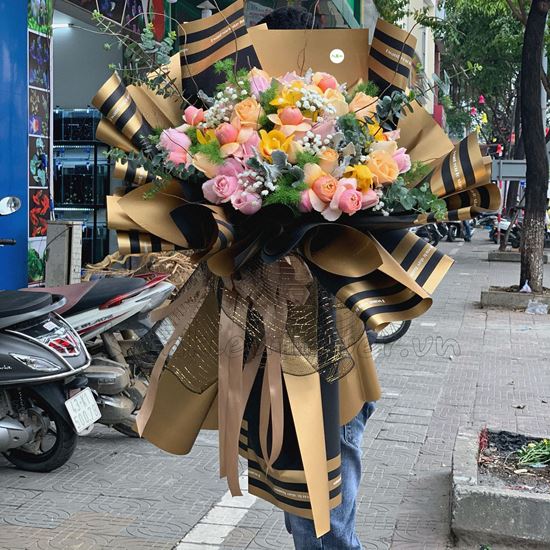 Bó hoa hồng juliet, hoa hồng - HB148