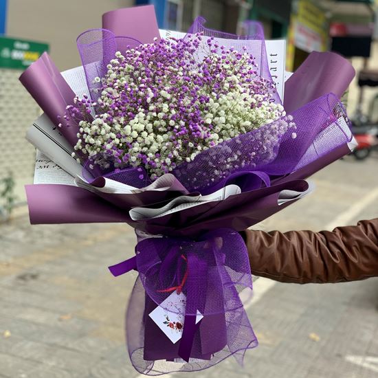 Bó hoa baby tím - HB151 