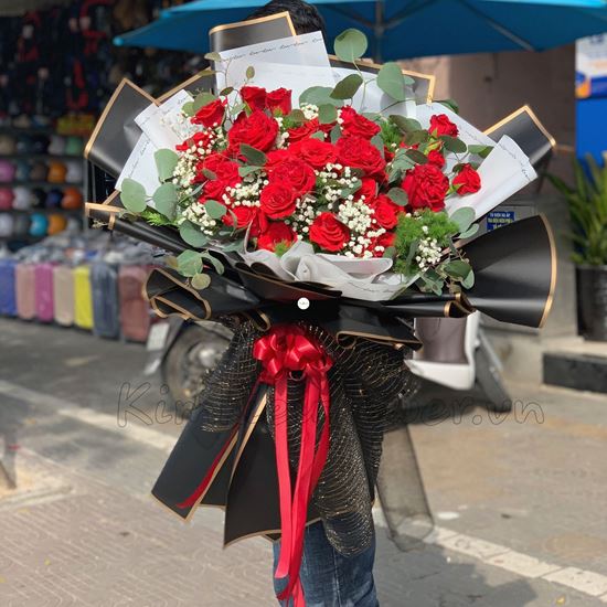 Bó hoa hồng đỏ - HB160