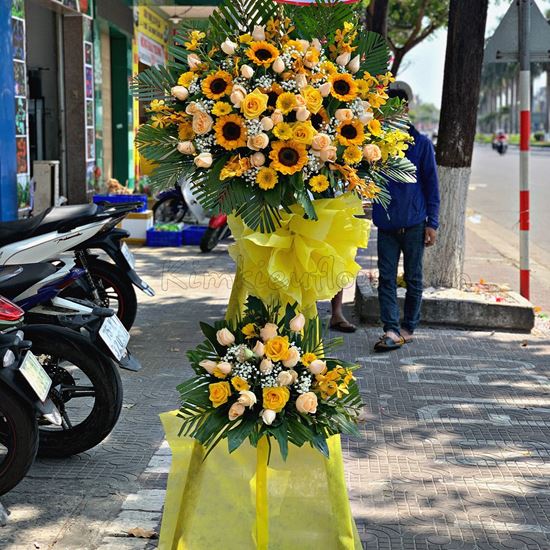 Kệ hoa hồng vàng, hướng dương - KH60