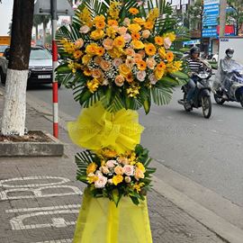 Kệ hoa hồng vàng, lan vàng - KH62